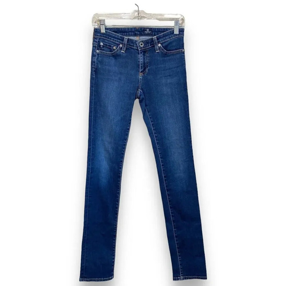 ADRIANO GOLDSCHMIED Skinny Legging Ankle Jeans Dark Wash Size 25 Stretch Denim - Picture 1 of 7